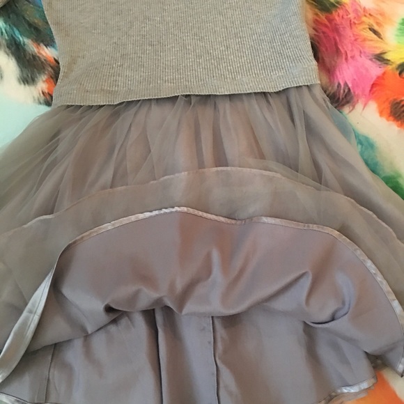 Modcloth Easley Grey Tulle Dress - Picture 7 of 8